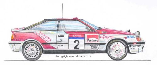 Toyota Celica. Juha Kankkunen